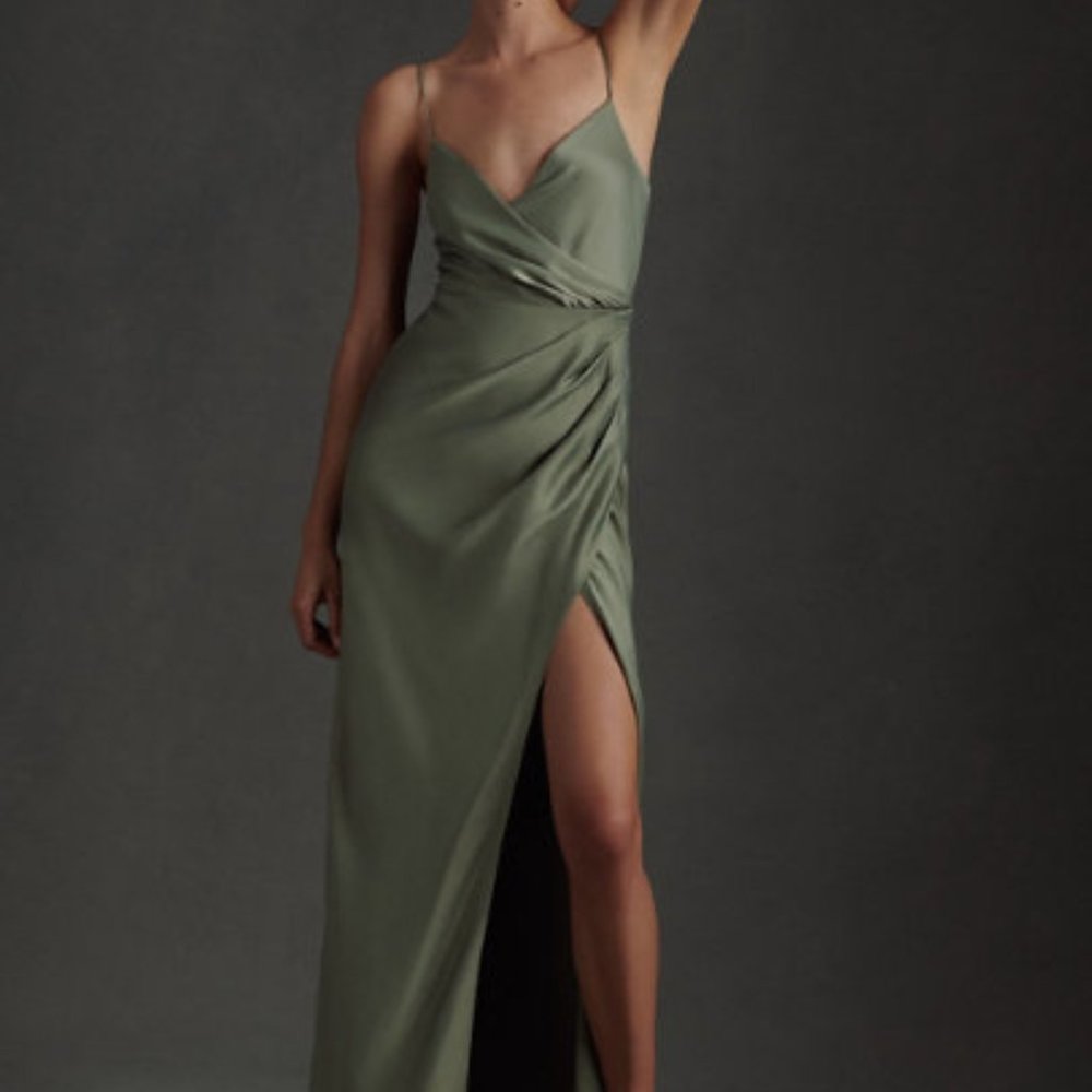 BHLDN Freya Satin Charmeuse Dress